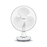 Crompton Wave Star 400MM High Speed Table Fan | Cool Grey