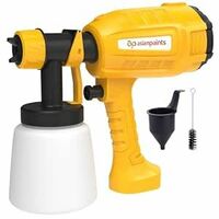Asian Paints Trucare Paint Sprayer 550w with 800 Ml Container|Electric Paint Sprayer with 2M Long Cable & Vde Plug|2.5Mm Nozzle|Motor Speed Up to 32000 RPM/Min|Indoor & Outdoor Paint,Yellow