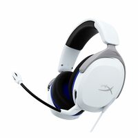 HyperX Cloud Stinger 2 Core - Gaming Headset for PlayStation, Lightweight Over-Ear Headset with mic, Swivel-to-Mute Function, 40mm Drivers (6H9B5AA), White
