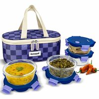 Home Puff Borosilicate Glass Lunch Box with Lunch Bag at ₹1,077 on Amazon Use Coupon 