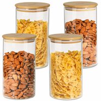 Home Puff Glass Grocery Container - 750 ml (Pack of 4) at ₹1,220 on Flipkart (MRP ₹3,999)