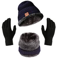Boldfit Winter Cap for Men with Neck and Hand Gloves Set Stylish Woolen Cap for Women & Men in Winter Thermal Head Winter cap for Man Branded Long Warm Cap for Winter Woolen Winter Caps, Topa, Bennies