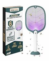 Weird Wolf 2 in 1 Electric Mosquito Killer Racket with UV Light Base Stand 
