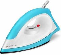 Longway Kwid Light Weight Non-Stick Teflon Coated Dry Iron, Electric Iron for Clothes (1100 Watt, Blue)