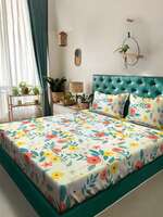Min 70% off on Double Bed Cotton Bedsheets