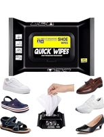 QORXIM Shoe Wipes Sneaker Wipes (1 Pack of 80 Pcs) Instant Sneaker Cleaner Shoe Cleaning Wipes Sneaker Wipes for Shoes Quick Remove Dirt Stain Shoe Cleaner Wipes (80) 