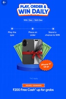Change to win IPhone + ₹200 Swiggy cash MOV ₹99