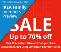 IKEA Sale upto 70% Off on Furniture & More