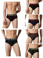 Lux Classic Men’s Brief - Value Pack | 100% Cotton V Shape Underwear | Comfortable Lux Brief Pack of 6 (Color May Vary)