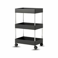 E-COSMOS® Plastic Multipurpose 3-Tier Floor Mount Corner Shelf Kitchen Organizer Rack/Storage Shelf/Dish Rack/Storage Rack for Kitchen (3-Tier Dish Rack)