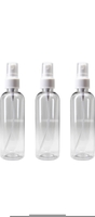 Transparent Plastic Empty Refillable Reusable Fine Mist Spray Bottle with Dust Cap 100 ml PET Spray Bottle 