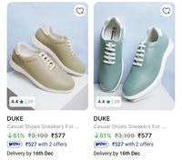 Upto 81% Off on Duke Shoes