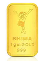 Bhima Jewels1 Gm 24 Kt (999) Gold Bar ( LESS THAN MARKET PRICE)
