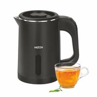 Milton Companion Electric Kettle 800 ml,1000 Watt | 304 Stainless Steel Inner Body | Double Wall & Cool Touch Body(Black)