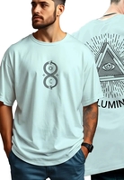 GESPO Men Oversized T-Shirt || Illuminati Back Printed T-Shirt for Men 