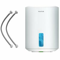 POLYCAB Emerald Plus 5-Star 15 Litre Water Heater (Geyser) | Free Connecting Pipe | 5-Year Tank Warranty| Faster Heating, For High Rise BuildingShock Resistant (White)