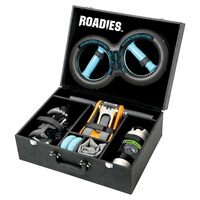 ROADIES Fitness in a Box for Men and Women |kit Includes AB Roller, Arms Muscle Machine, Steel Shaker Bottle, Stealth Gallon Bottle, Forearm Strengthener Rings, Towel (Set of 6)