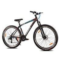 Leader XR-5 29T 21-Speed Alloy MTB Cycle | Free Pan India Installation| Dual Disc Brake and Front Suspension Ideal for 12+ Years Unisex | 18 Inch Frame | Black
