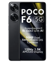 POCO F6 5G (Black, 256 GB) (8 GB RAM)