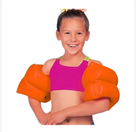 Toyshine PVC Swimming Arm Float Rings - For Kids, Orange