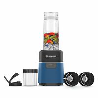 Crompton Ameo Fresh | Premium Nutri Blender | Smoothie Maker | Blender Mixer Grinder | Maxi Blend Technology | Smart safety lock | Power Button | 400 Watts | Sipper Cap | Lump Free Quick Blends