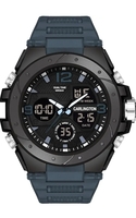 Carlington Endurance Series Analog-Digital Sports Watches for Men and Boys with Alarm, Stopwatch, Backlit Display, Dualtime, Silicone Rubber Strap, Water & Shock Resiatant - CT_9105