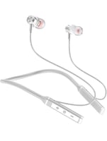 Black-R ENC Wireless Earphone Bluetooth Headphones in Ear Neckband with Upto 130 Hours Playback, Fast ASAP Charge, Bluetooth V5.4, Smart Bass, Lowest Latency Gaming, Wireless Headset, R-006 (Gray)