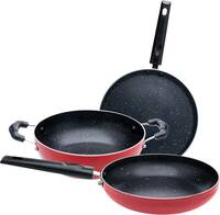 Flipkart SmartBuy Non-stick PFOA Free Non-Stick Coated Cookware Set  (Aluminium, 3 - Piece)
