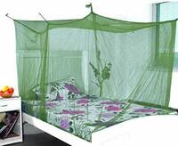 Divayanshi Polycotton Mosquito Net for Bed (Queen Size, Green)