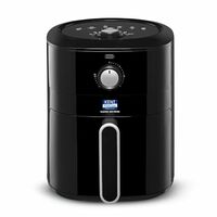 KENT Classic Hot Air Fryer 4L 1300 W | 80% Less Oil | Instant Electric Air Fryer | Auto Cut Off | Fry, Grill, Roast, Steam, and Bake | 1 Year Warranty | Black