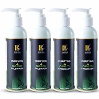 Purifying Neem Facewash 200ml(Pack of 4) | Mild Face Wash With No Harsh Chemicals, Soap & Paraben Free, Removes Dirt & Excess Oil For All Skin Type