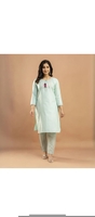 Women Self Design Cotton Blend A-line Kurta