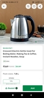 Wonderchef Crescent Electric Kettle 1.8L