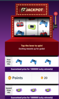 Win points in Funzone Jackpot