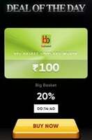 Bigbasket Gift Card Voucher at 20% Discount on Cred (15th December)