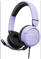 HyperX Cloud Mini Gaming Headset, 3.5mm Wired Connection, 30mm Sound Drivers, Lightweight, Over-Ear, Flip-to-Mute mic, Xbox-Licensed, Memory Foam, Recomm for Ages 8-12, Lavender, 130g, 7G8F5AA 