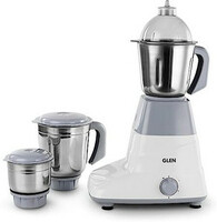 Glen , 750 W Mixer Grinder  (4025 Mixer Grinder with 3 Stainless Steel Liquidiser, Grinder and Chutney Jars | 3 Jars | White, Grey)