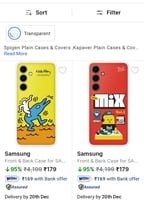 Samsung Plain Cases & Covers Upto 95% Off