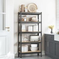 5-Tier Heavy-Duty Metal Storage Rack | Adjustable Boltless Shelving Unit for Home, Kitchen, Office & Garage