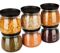 Plastic Airtight Kitchen Storage Container Set (6 x 800ml