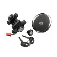 Deutsche High Performance Ignition Switch Lock Set Fit For Bajaj CT-100 (Set of 3) Consisting of Ignition Cum Steering Lock, Petrol Tank Lock & Tool Box Lock | 2 PIN