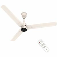 Polycab Wizzy Plus 1200mm 5-Star BLDC, Remote Ceiling fan for Living Room | 3+1 yr WarrantyBeige Rosegold