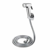 ABS Health Faucet with 1.25 Meter Hose Pipe and Wall Hook, Chrome Finish