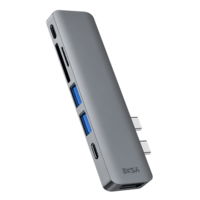 EKSA USB (Type-C) to USB 3.0 Multi-Port Hub (7-in-2, ET8, Grey)