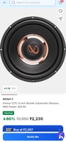 Infinity Primus 1250 12 inch subwoofer loot