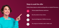 Flat 10% off on prescription medicines on Apollo Pharmacy  on Axis Bank Cards   