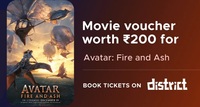 Shop for 199Rs on Blinkit and Get 200Rs District Voucher of Avatar: Fire and Ash