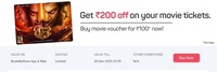 "45" Movie Voucher : Get 200 Off on Movie Tickets by Purchasing Voucher worth 100 