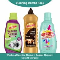 Selzer Copper Cleaner, Liquid Detergent & Machine Cleaner Combo Pack 3 on Flipkart
