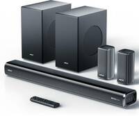 Mivi Fort H880 Soundbar, Dual Subwoofers, Dolby Audio, 880 Watts, 5.2 Channel 880 W Bluetooth Soundbar (Black, 5.1 Channel)